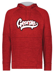 .Scarlet Heather Performance fleece hoodie.
