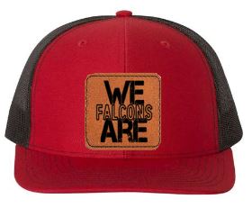 .Red and Black Richardson 112 patch hat.