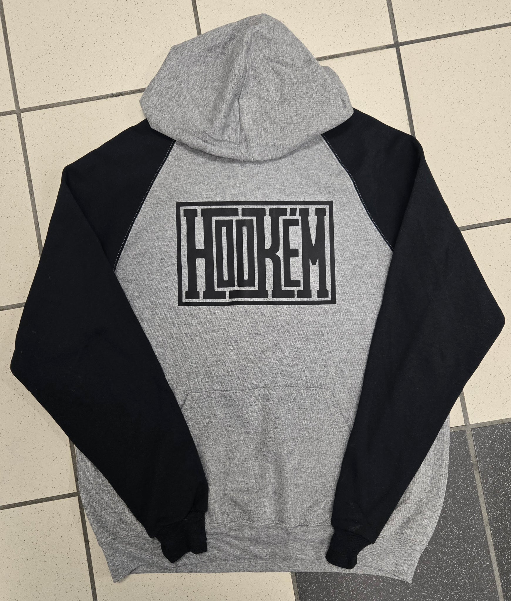 .HookEm 2 Tone Adult Hoodie.
