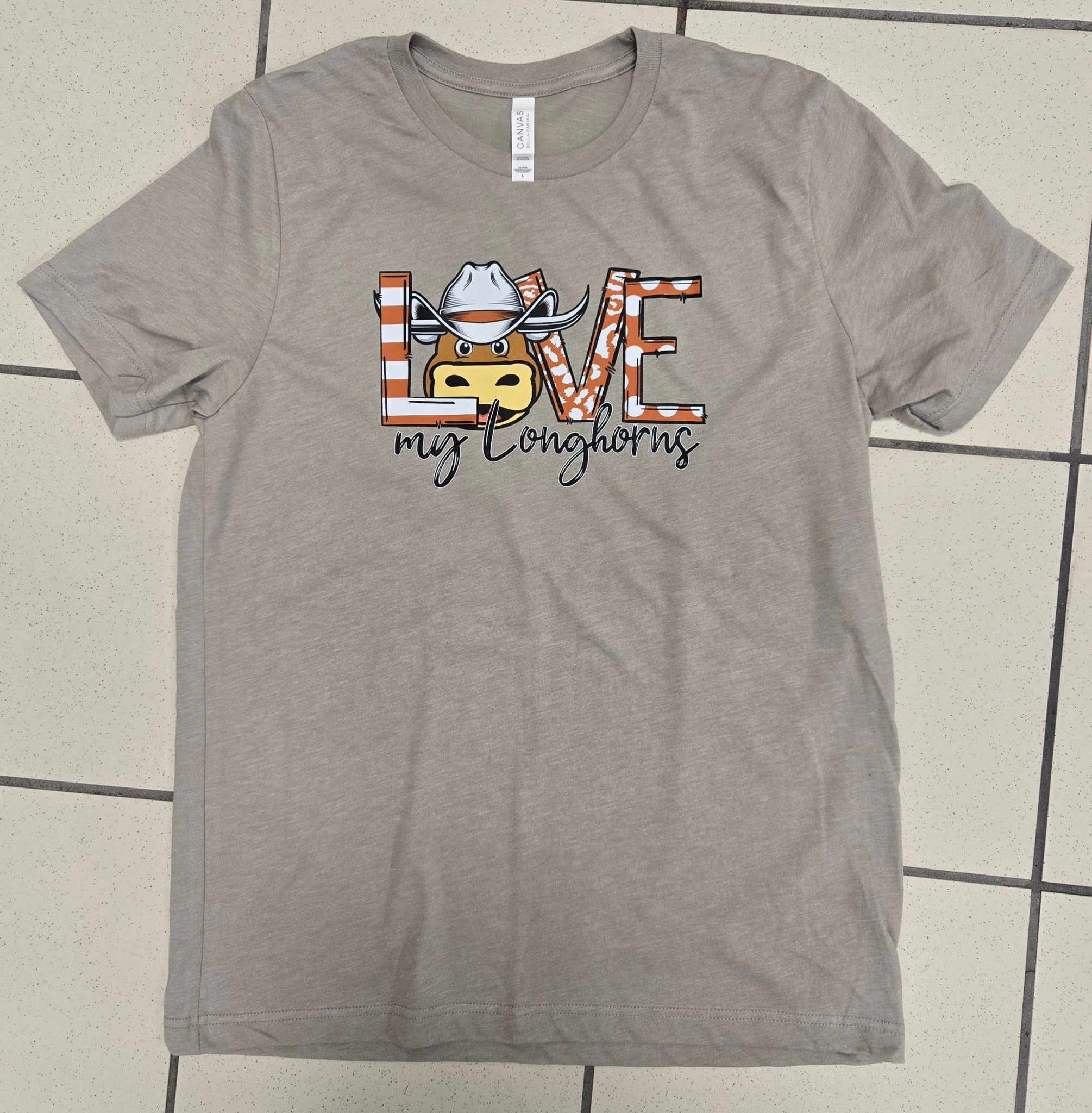 .Love my Longhorns Bella Canvas Tee.