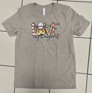 .Love my Longhorns Bella Canvas Tee.
