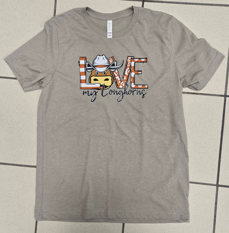 .Love my Longhorns Bella Canvas Tee.