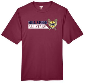 .Mill Creek All Stars 2025 Dry fit Tee.
