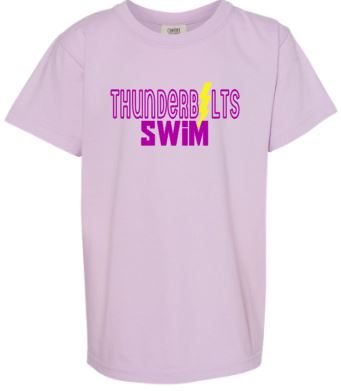 .Unisex Comfort Colors Thunderbolts Swim tee.
