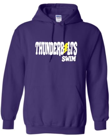 .Thunderbolts swim purple Hoodie.