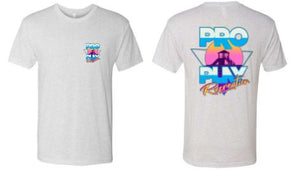 .Next Level  Heather White short sleeve.