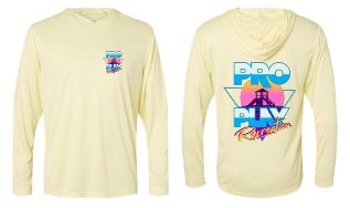 .Paragon Hooded Long Sleeve-Pale Yellow.