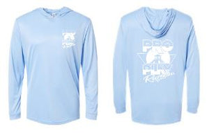 .Paragon Hooded Long Sleeve-Blue Mist.