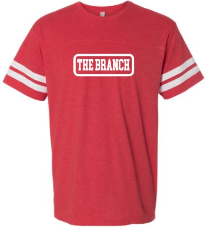 .THE BRANCH Unisex Stacked Jersey Tee.