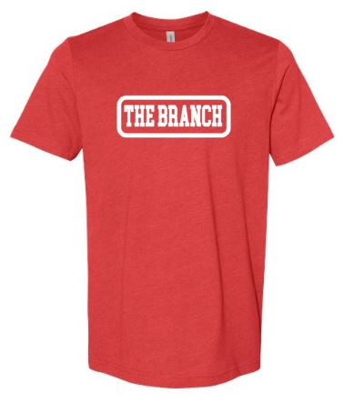 .THE BRANCH Heathered Red Bella Tee.