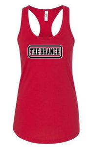 .THE BRANCH Red Fitted Womens Tank.