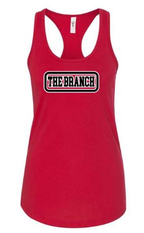 .THE BRANCH Red Fitted Womens Tank.