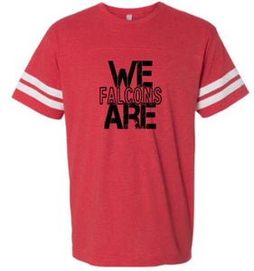 .WE ARE FALCONS Unisex Stacked Jersey Tee.