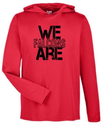 .WE ARE FALCONS Hooded Long Sleeve Performance Tee.