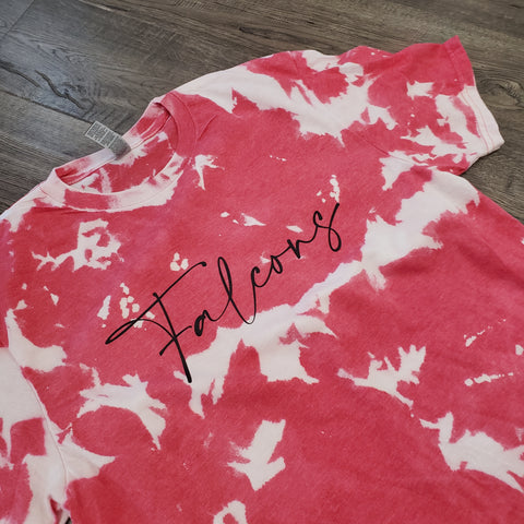 .Falcons Script Acid Wash Tee.