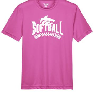 .Buford Softball Pink Dry Fit Tee.