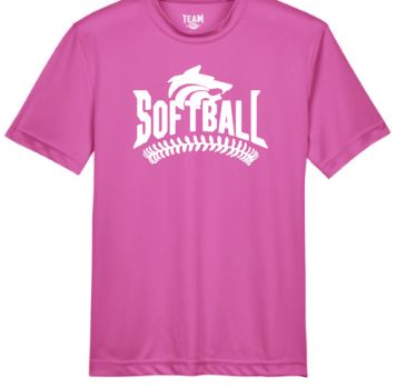 .Buford Softball Pink Dry Fit Tee.