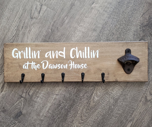 Grillin' and Chillin' Sign