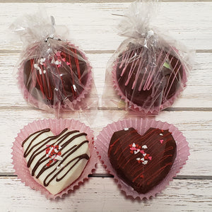 Valentine's Hot Cocoa Bombs (Assorted Hearts and Rounds) Medium