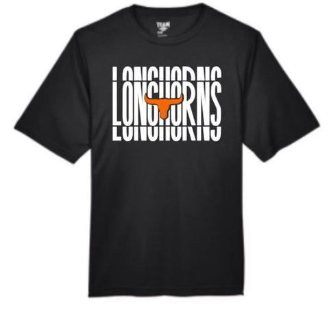 .Longhorn ADULT Polyester Tee.