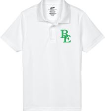 .Youth Ultraclub white cool & dry mesh Polo.