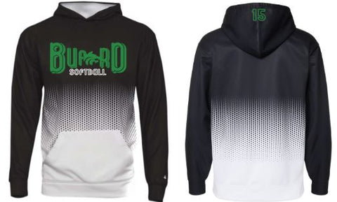 .Buford Softball Hooded Hex Sweatshirt.