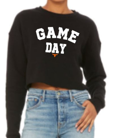 .Game Day Cropped Fleece Crew.