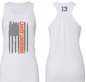 .Distressed Flag Lanier Flowy Tank.